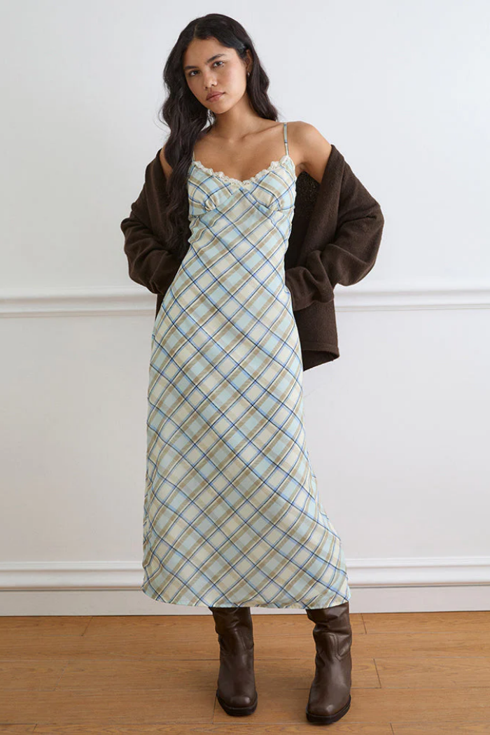 Naska Checked Dress
