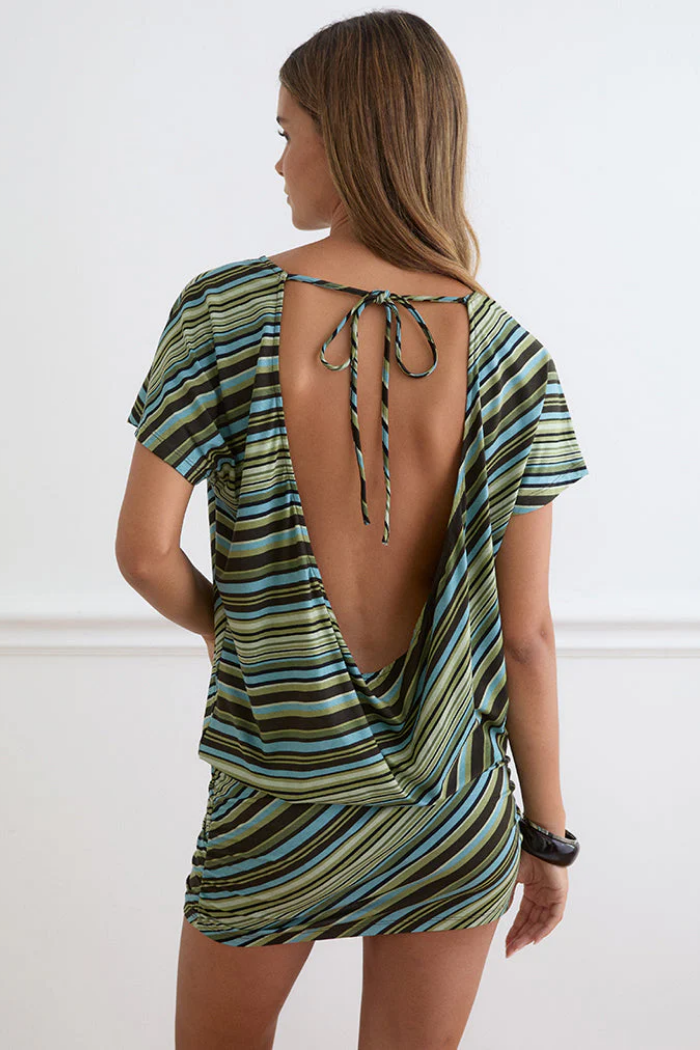 Amelina Striped Minidress