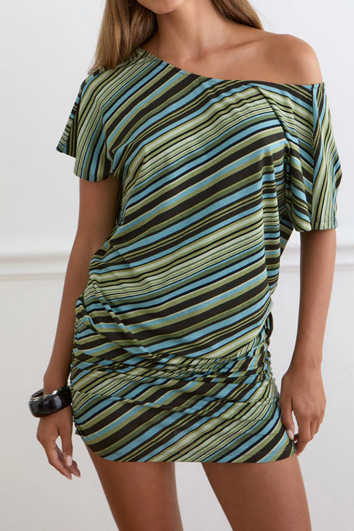 Amelina Striped Minidress