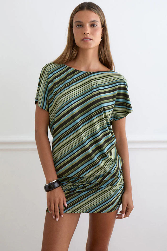 Amelina Striped Minidress