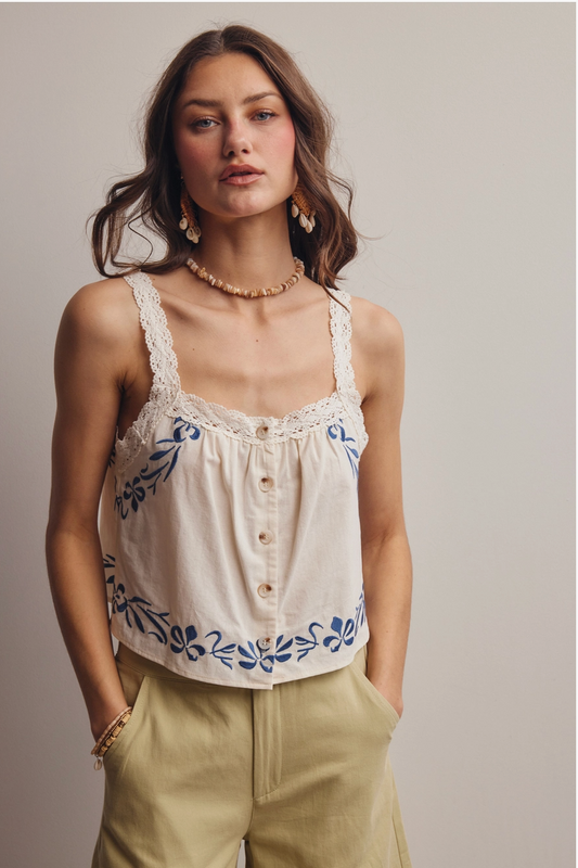 Lace Trim Top