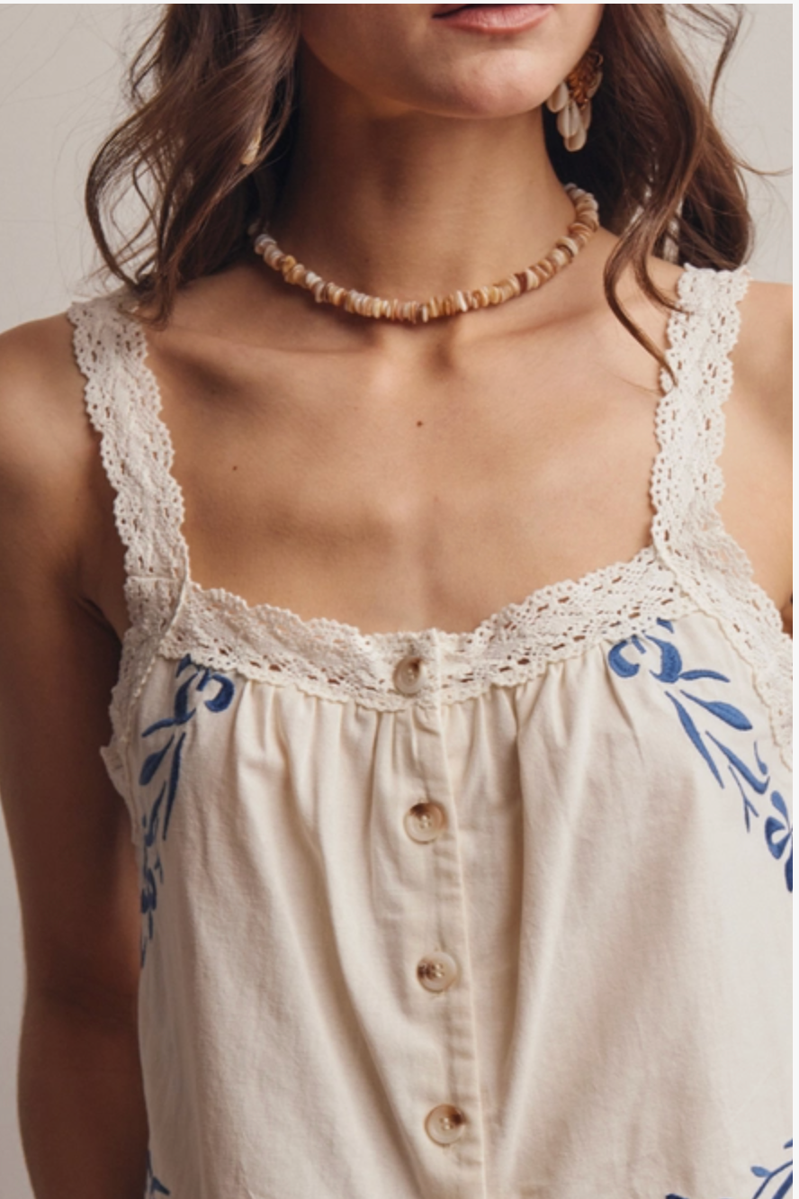Lace Trim Top