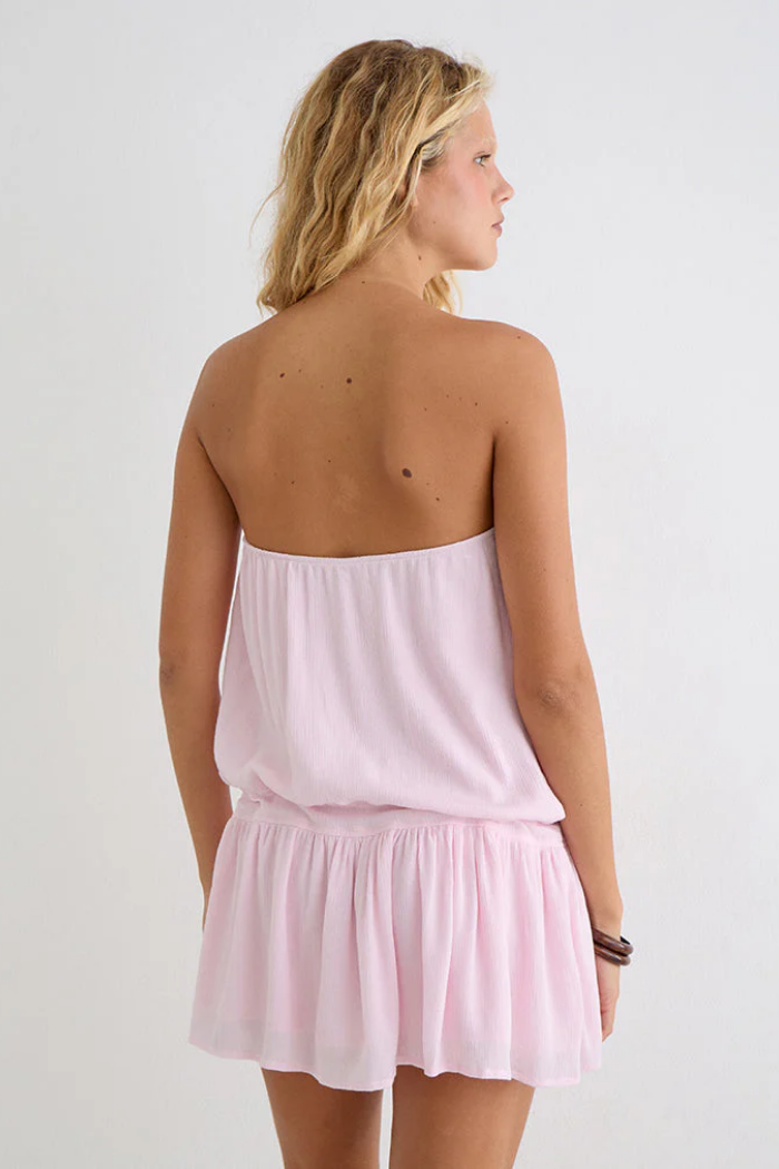 Moka Crinkle Minidress