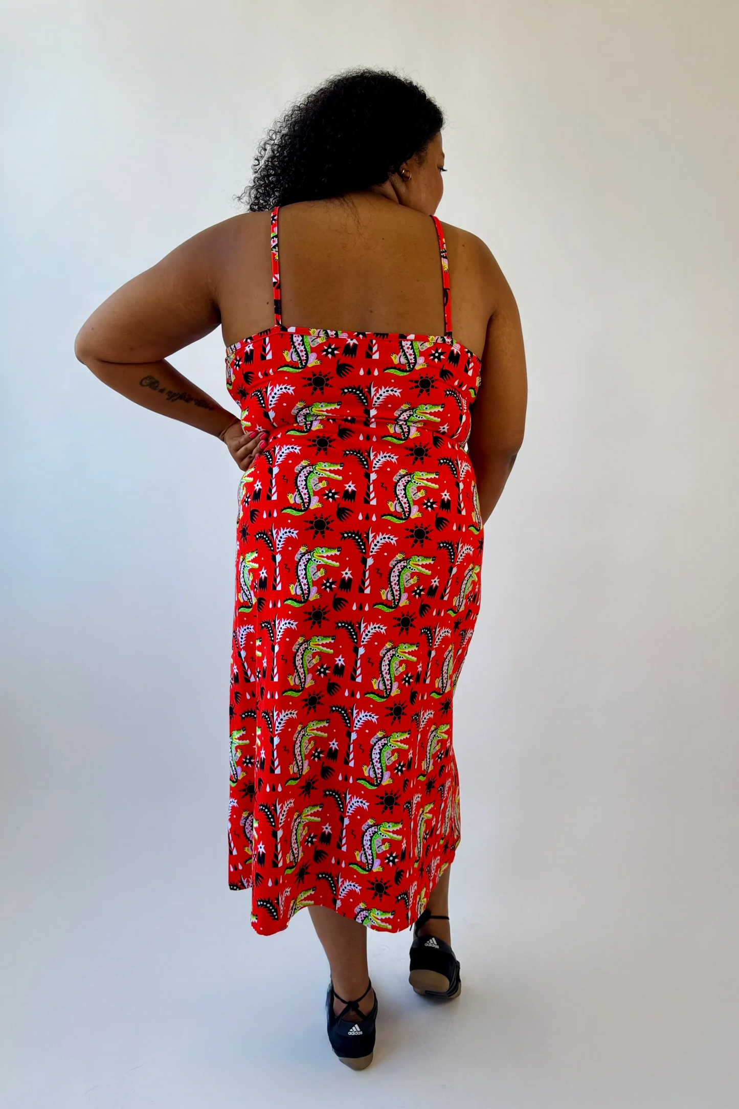 Spaghetti Slip Crocodilo Dress