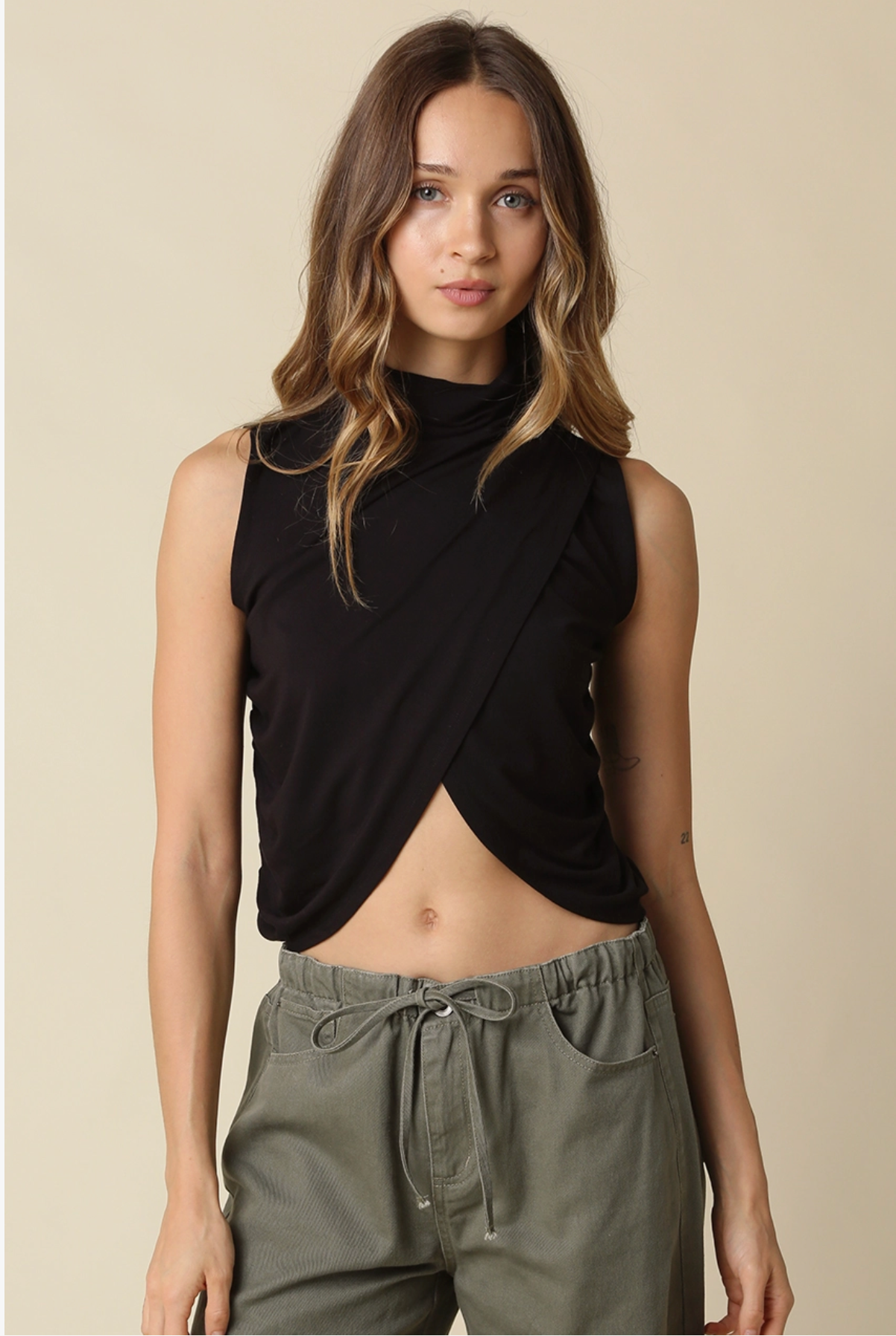 Draped Tank Top