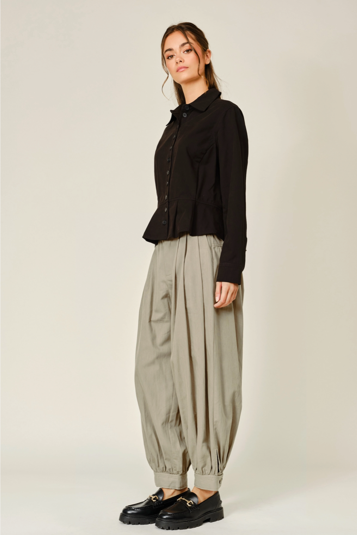 Balloon Shirring Pants