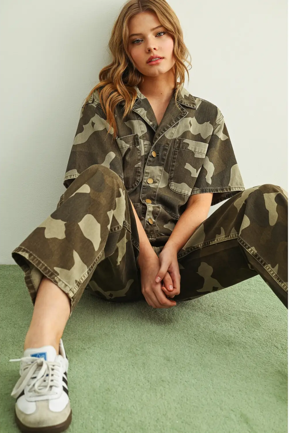 Camo Utility Jumpsuit