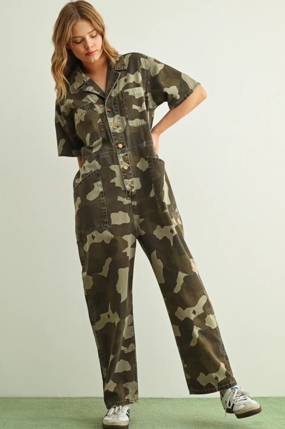 Camo Utility Jumpsuit