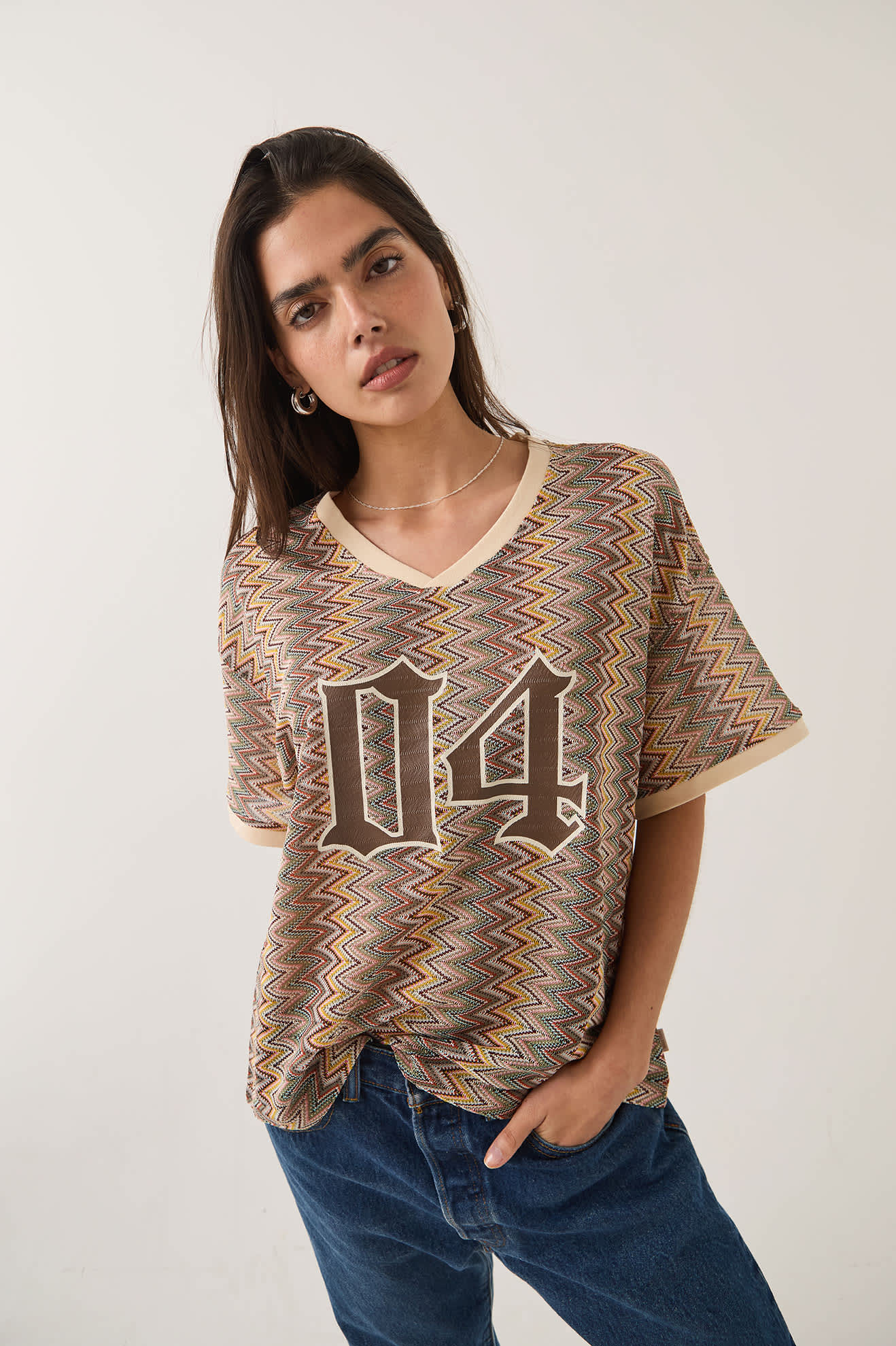 Oversized Mesh Jersey