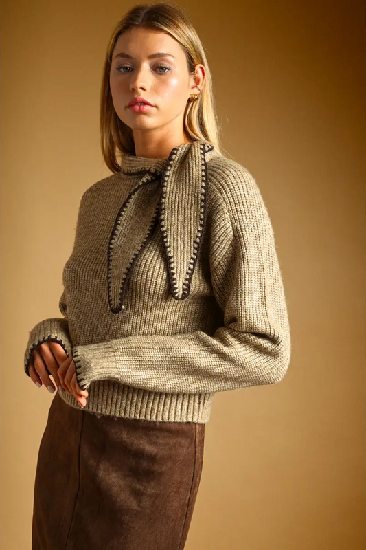 Neck Tied Sweater