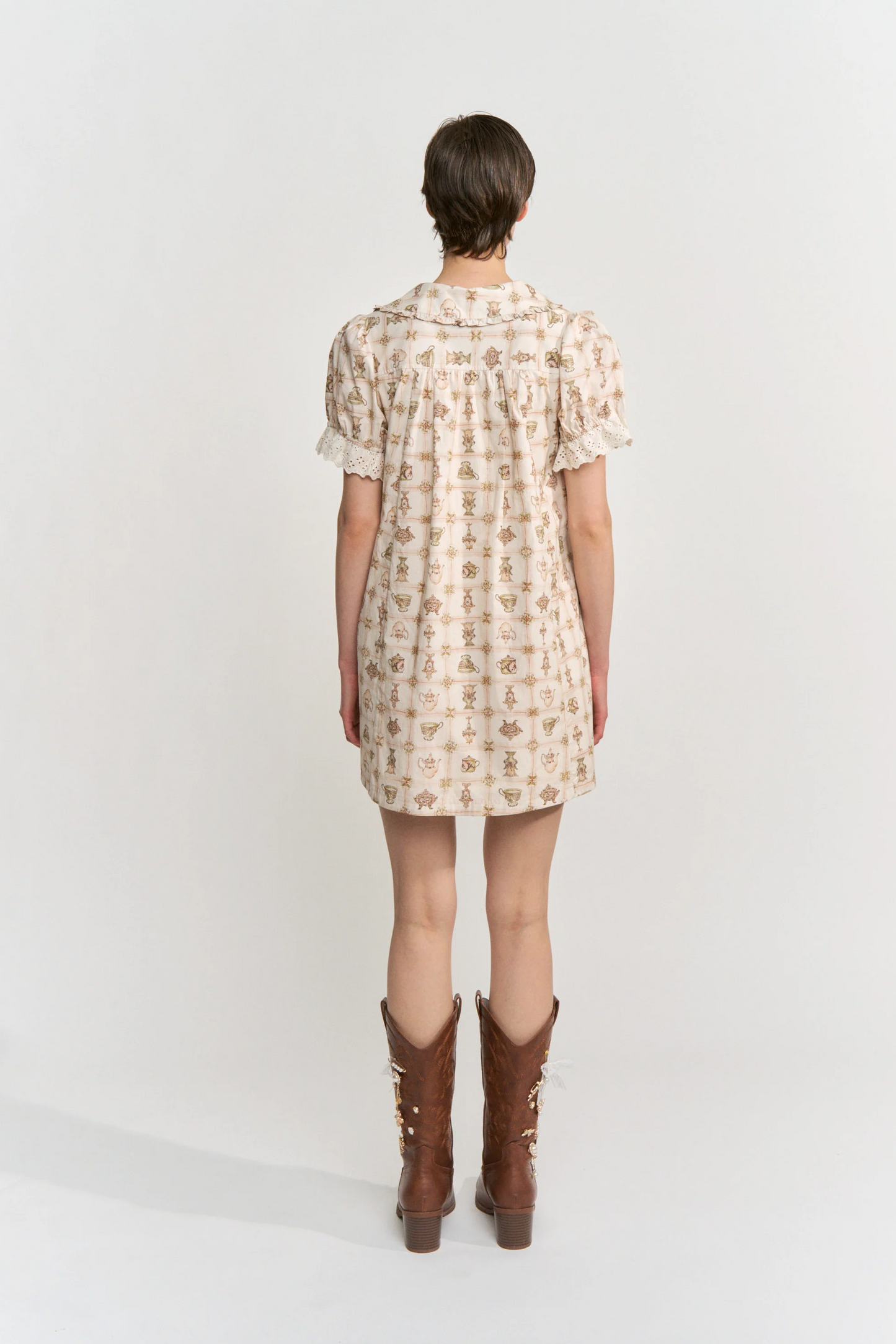 Teapot Lace Minidress