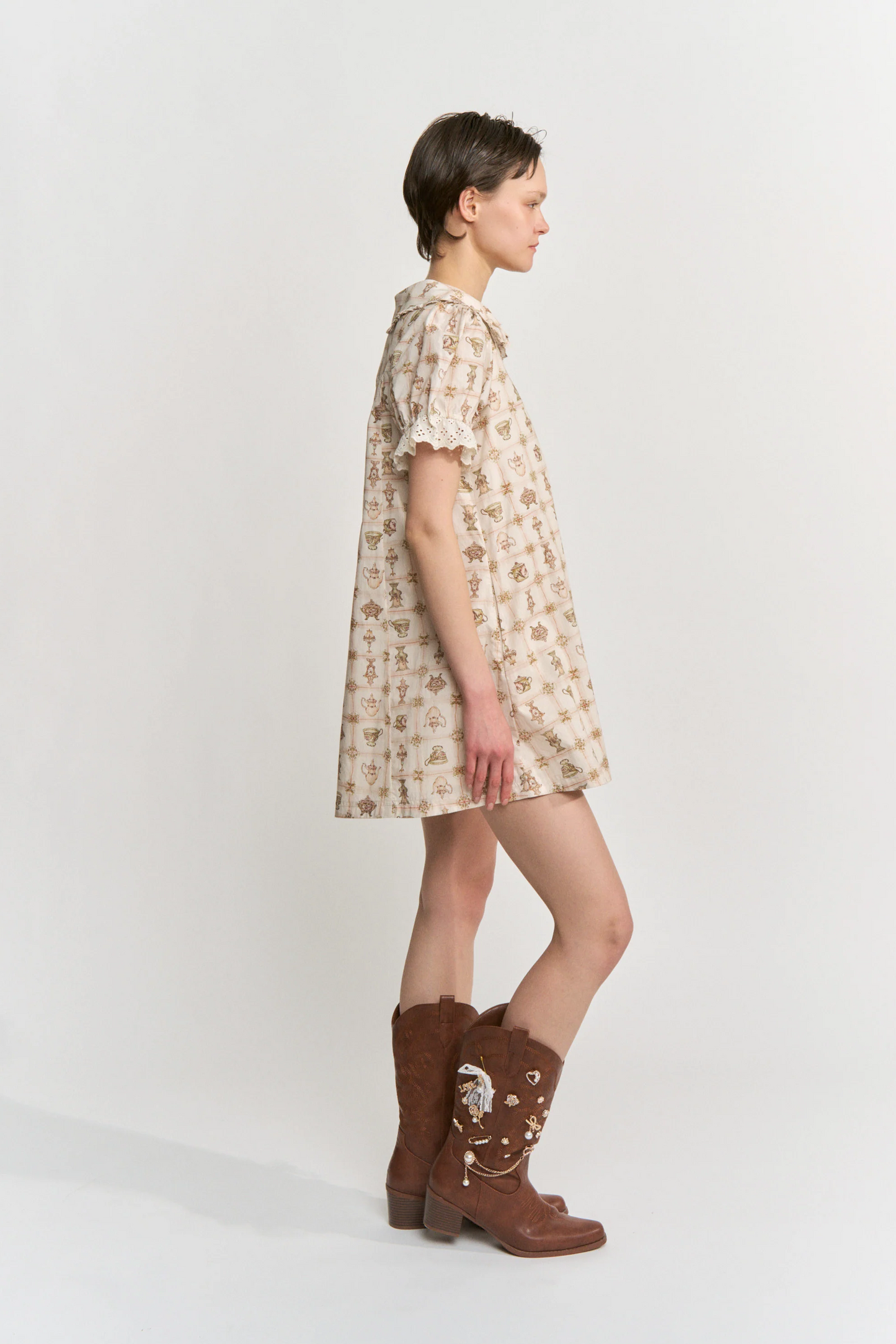 Teapot Lace Minidress