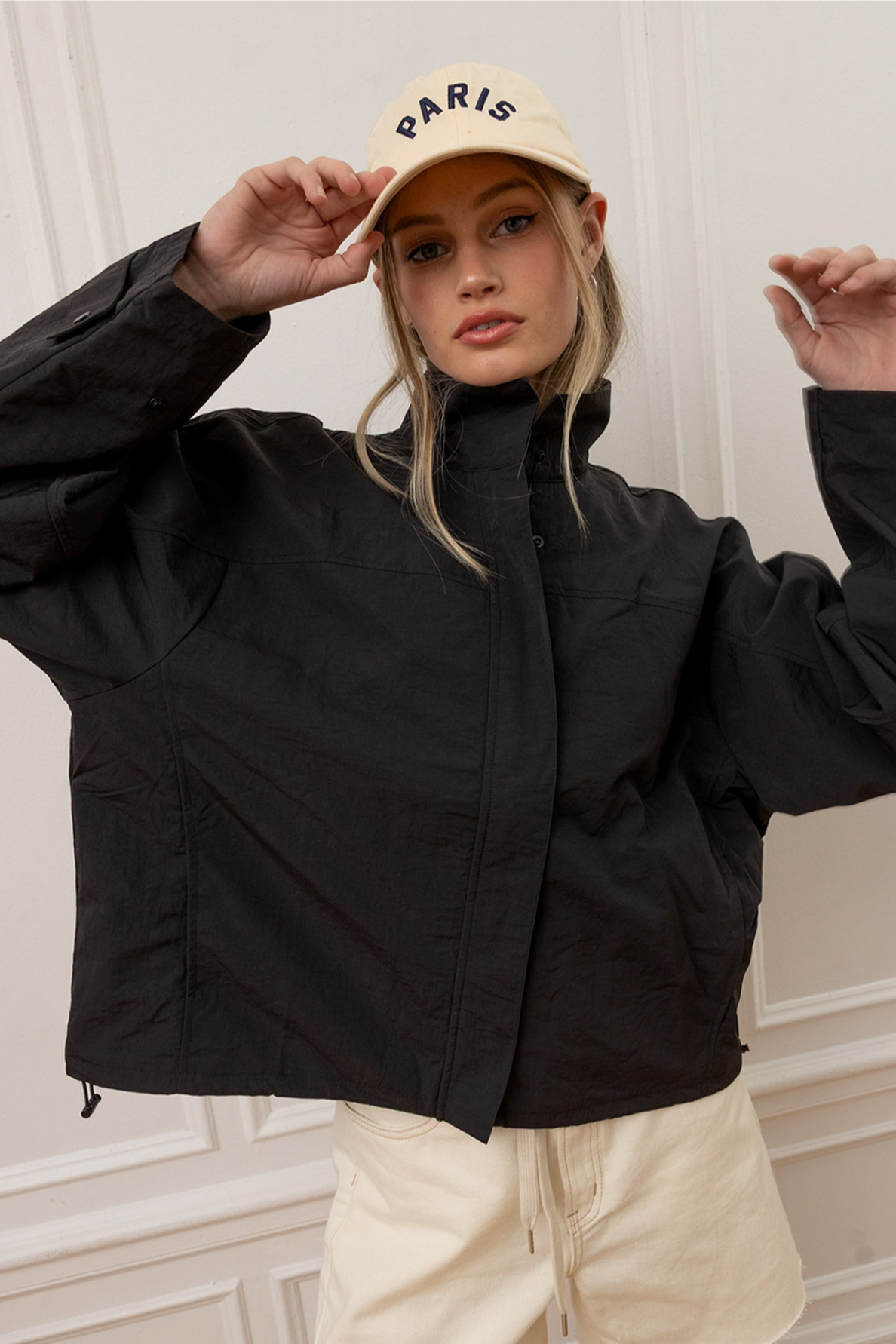 Nylon Windbreaker Jacket