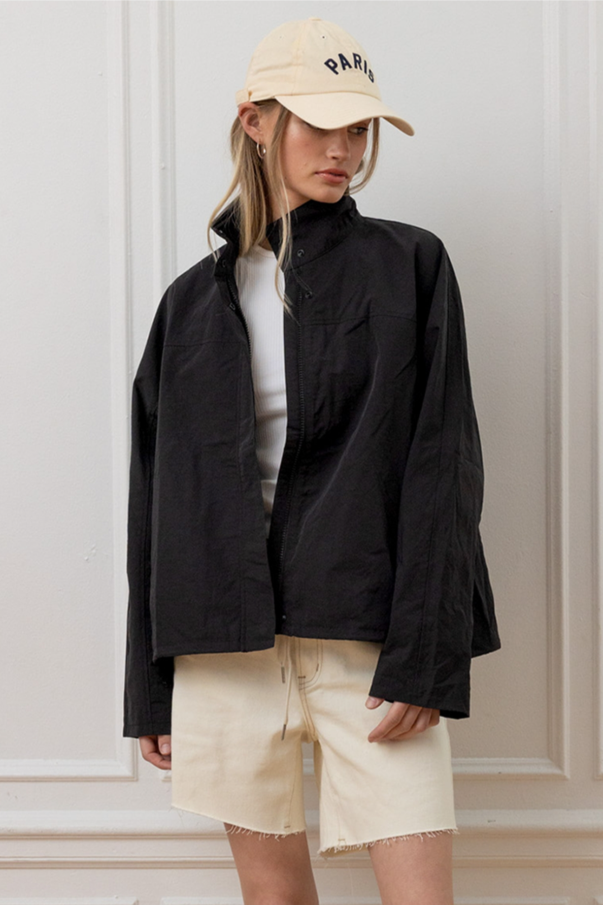 Nylon Windbreaker Jacket