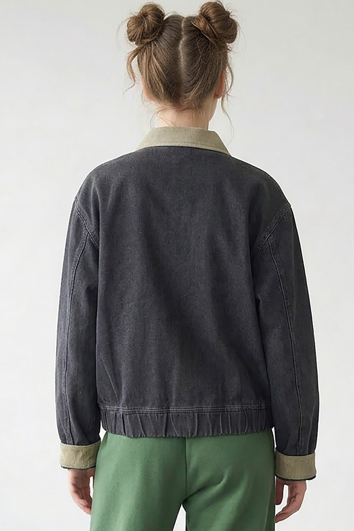 Contrast Collar Bomber Jacket