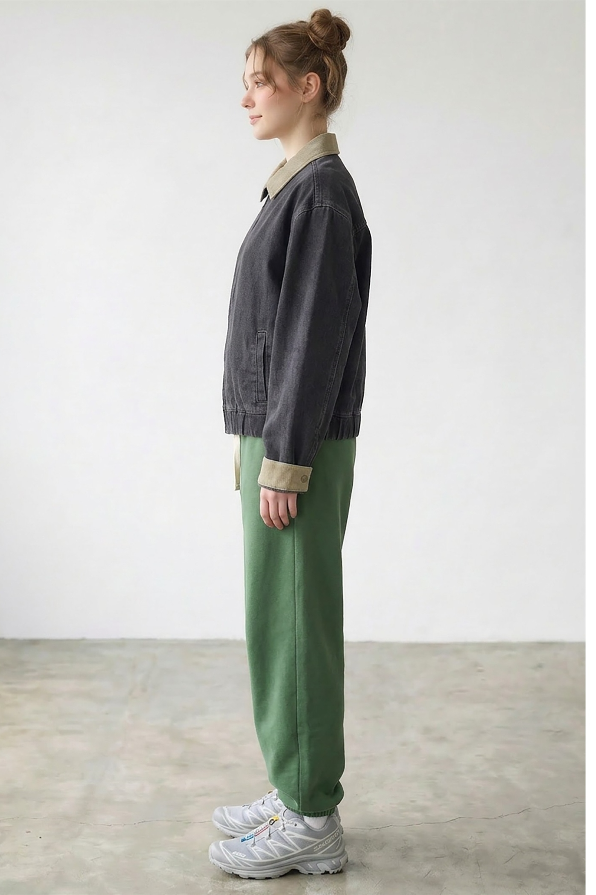 Contrast Collar Bomber Jacket