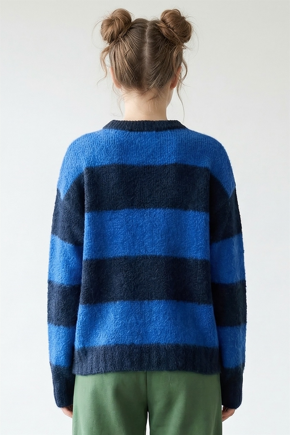 Navy Blue Stripe Sweater