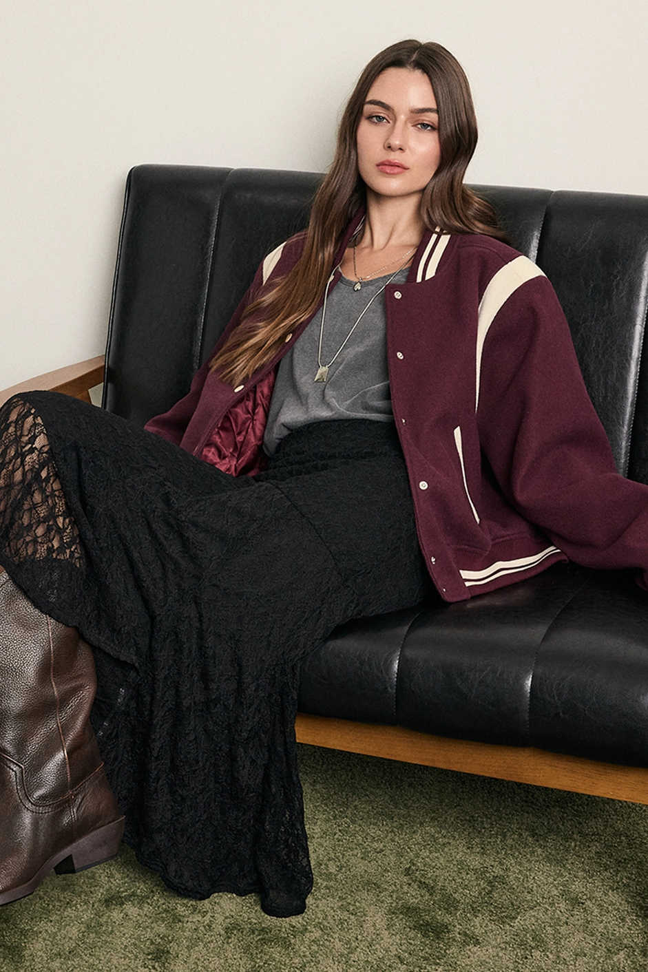 Vintage Varsity Bomber Jacket
