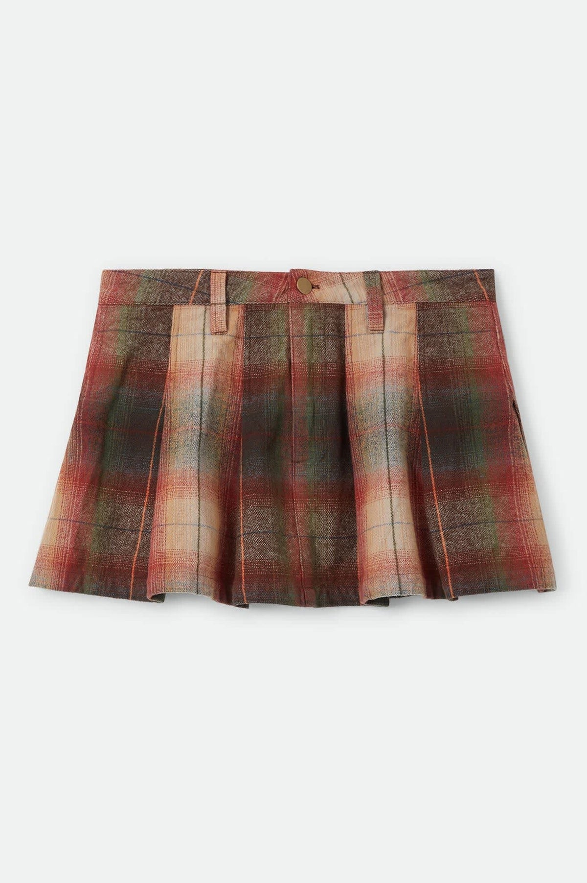 Plaid Pleated Miniskirt