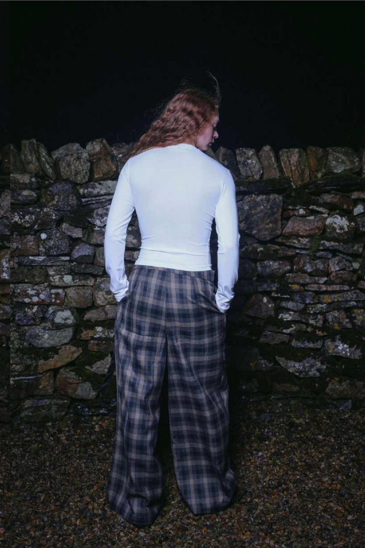 Elena Plaid Trousers