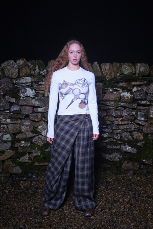 Elena Plaid Trousers