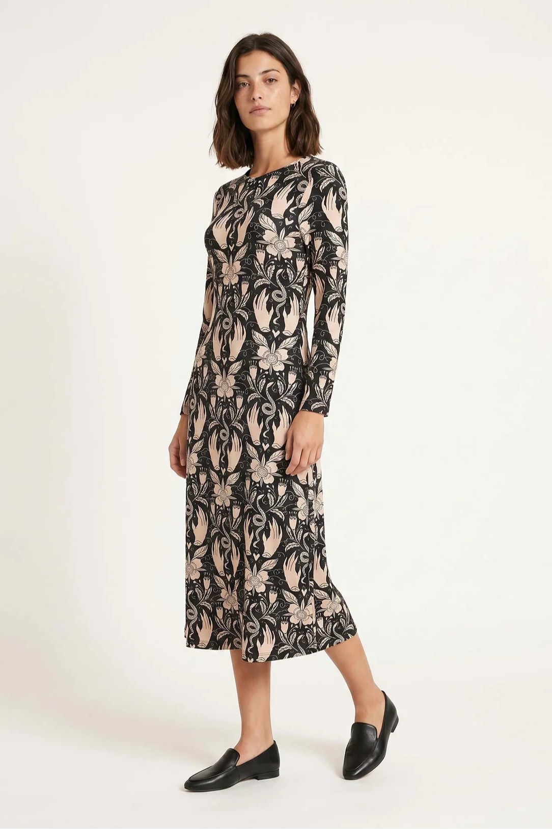 Manos Midi Dress