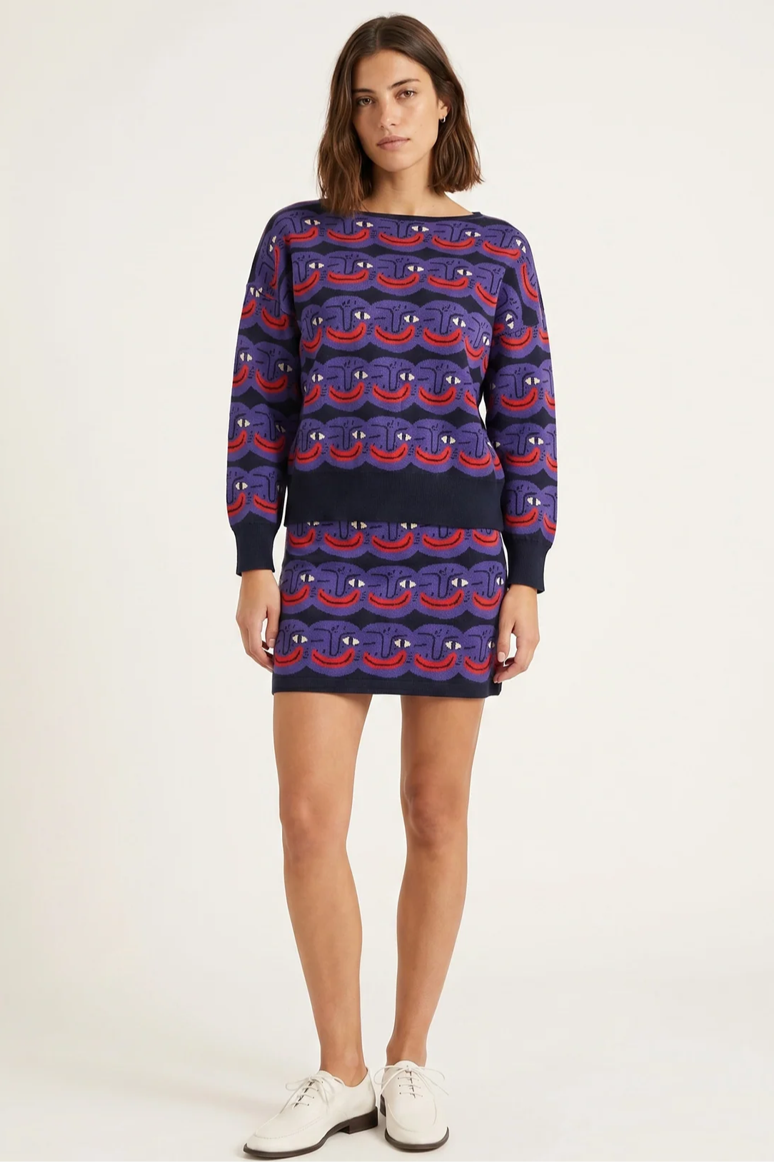 Faces Pullover Sweater
