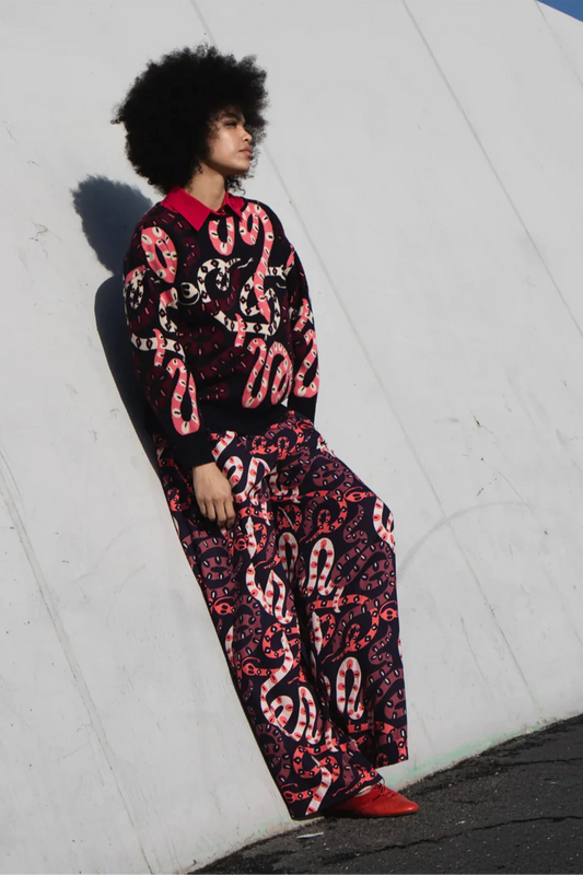 Snakes Pullover Sweater